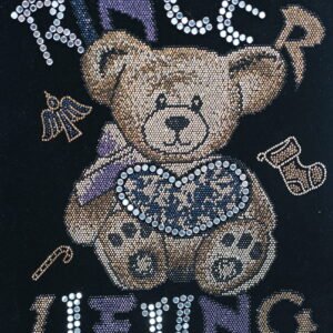 Bear Rhinestone Heat Transfer
