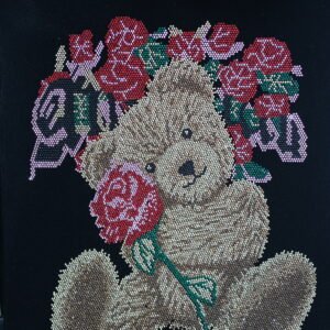 Bear Rhinestone Heat Transfer