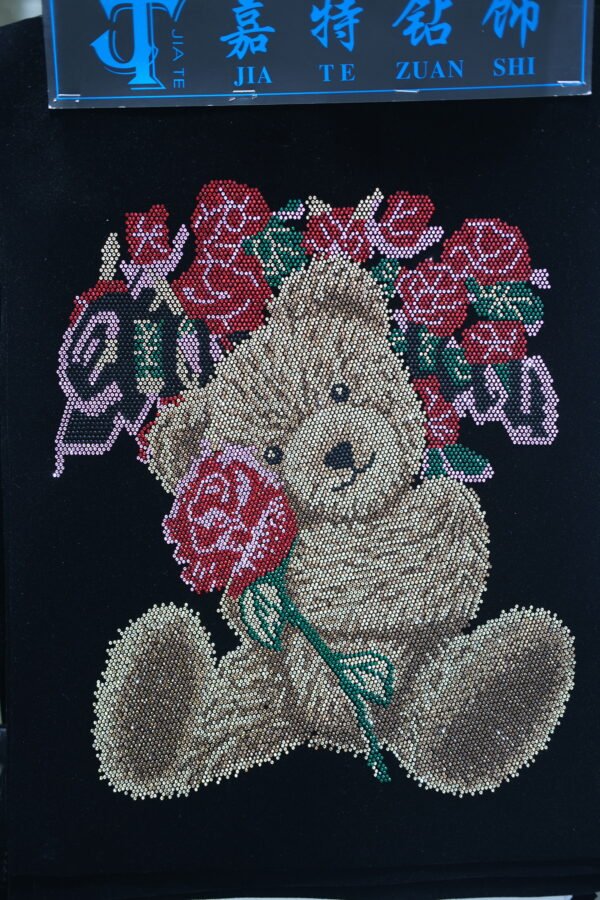 Bear Rhinestone Heat Transfer
