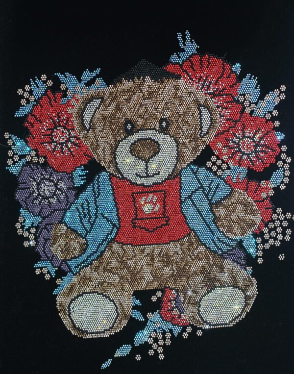 Bear Rhinestone Heat Transfer