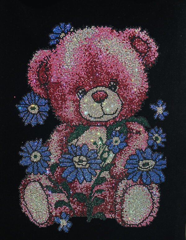 Bear Rhinestone Heat Transfer