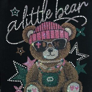 Bear Rhinestone Heat Transfer