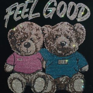 Bear Rhinestone Heat Transfer