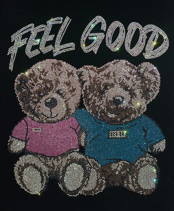 Bear Rhinestone Heat Transfer