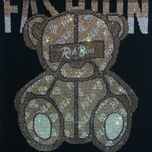 Bear Rhinestone Heat Transfer