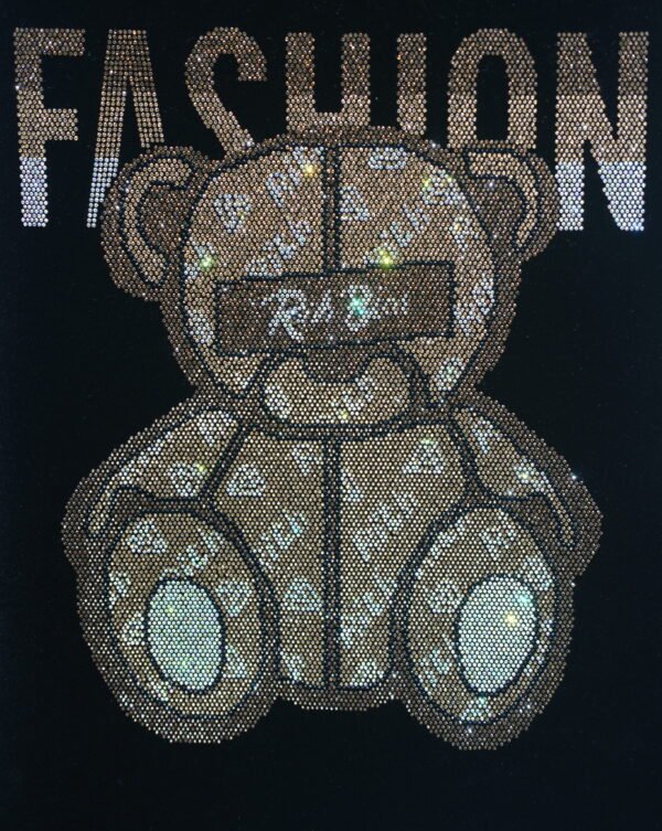 Bear Rhinestone Heat Transfer