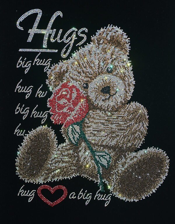 Bear Rhinestone Heat Transfer