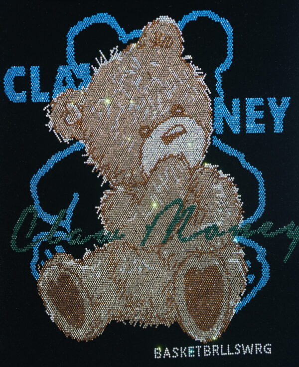 Bear Rhinestone Heat Transfer