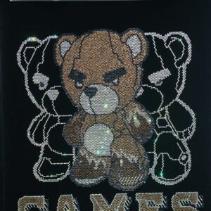 Bear Rhinestone Heat Trasnfer