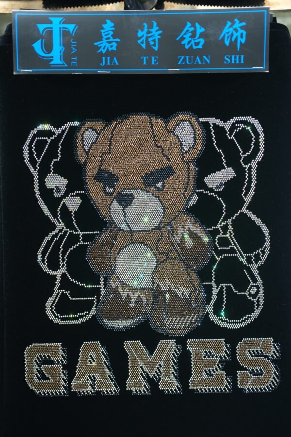 Bear Rhinestone Heat Trasnfer