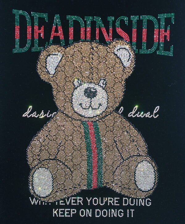Bear Rhinestone Heat Transfer