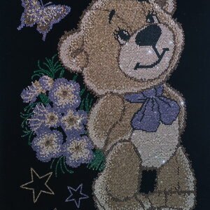 Bear Rhinestone Heat Transfer