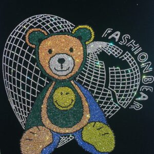 Bear Rhinestone Heat Transfer