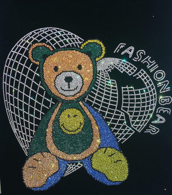 Bear Rhinestone Heat Transfer