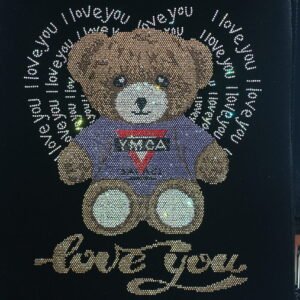 Bear Rhinestone Heat Transfer