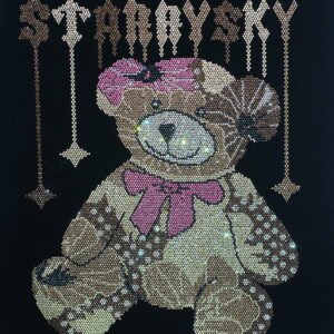 Bear Rhinestone Heat Transfer