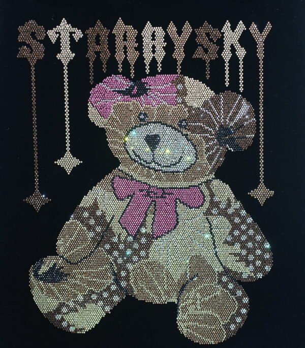 Bear Rhinestone Heat Transfer