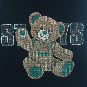 Bear Rhinestone Heat Transfer
