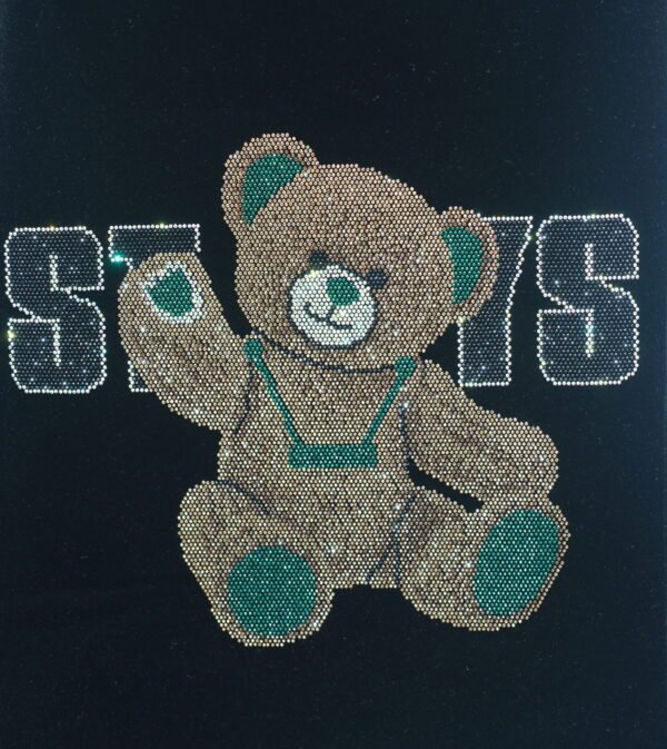 Bear Rhinestone Heat Transfer