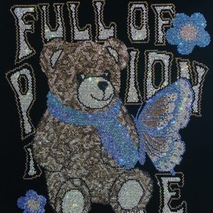 Bear Rhinestone Heat Trasnfer