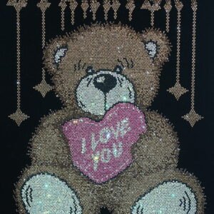 Bear Rhinestone Heat Trasnfer
